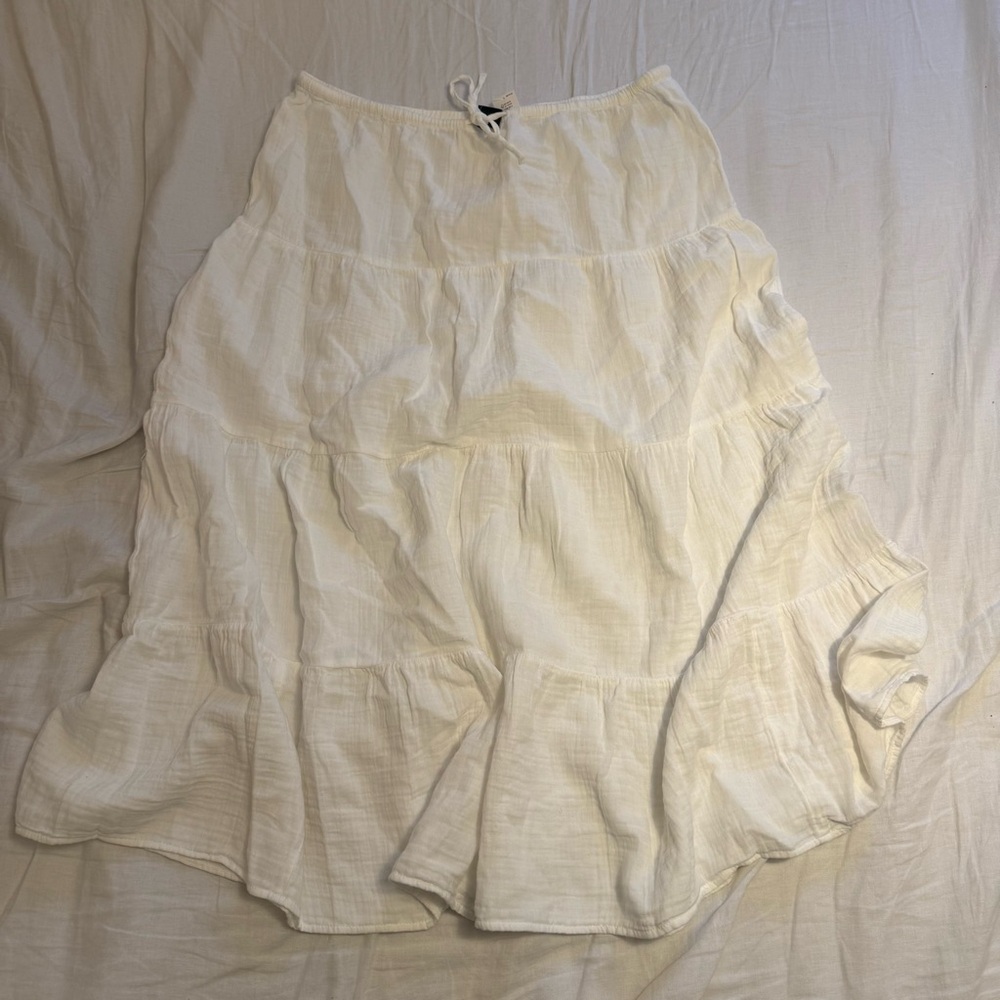 Gap white midi skirt